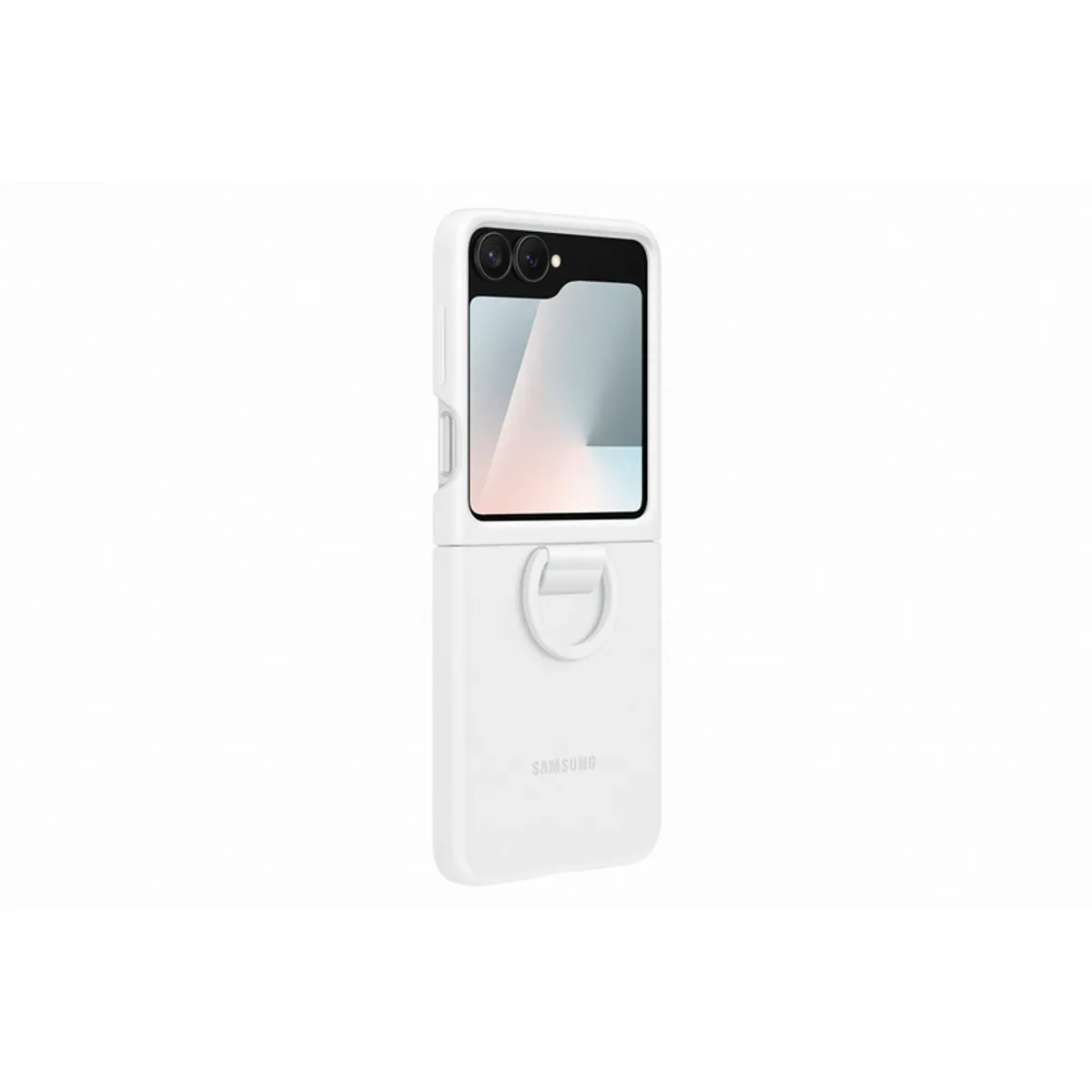Samsung EF-PF741TWEGWW szilikon tok fehér Galaxy Z Flip7 FE, Z Flip6 ujjlenyomatálló #1